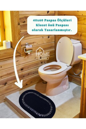 2'li Takım Jüt, Hasır, Paspas, Banyo Paspası, Banyo Paspas Takımı Ve Banyo Sepeti HT-PASPAS-BZ1 - 4