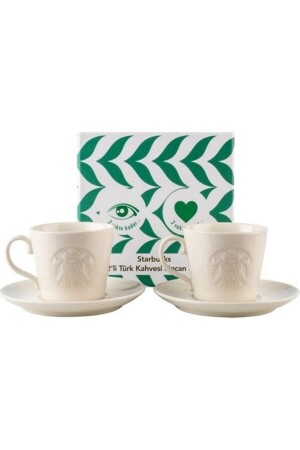 MNZ-® 2 قطع تركية مجموعة تقديم القهوة STARBUCKS-00000100-TYOLB - Starbucks