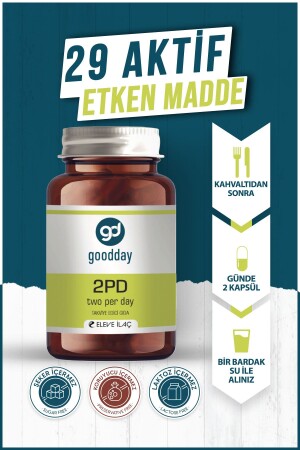 2pd Two Per Day Multi Vitamin 60 Kapsül 29 Etken Madde - 4