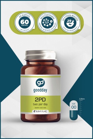 2pd Zwei pro Tag Multivitamin 60 Kapseln 29 Wirkstoffe - 5