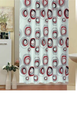 منز الحمام الستائر 2x110x200 الستائر المزدوجة للصمام مع هدية الخاتم 4954 كرمة BAPEVD4954KARC - Zethome