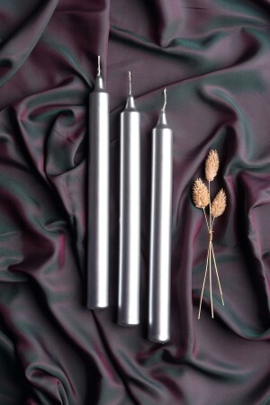 مادة من النجمة من النجمة من الفضة من الـ 3 قطع شمعة مشعة مشعة معدنية ذات مغلفة 1. - Mba Decor Metal Bending Art