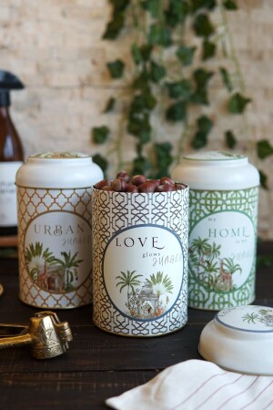 مجموعة من 3 حاويات تخزين معدنيات Ø105 حاوية الطعام مجموعة من حاويات الطعام، فورتست ERB04U3 - Evle