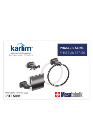 مجموعة من 3 (مُحافظ على المناشف الدائري، مُعلق مزدوج، مُحافظ على الورق مغطى12) - Karlim