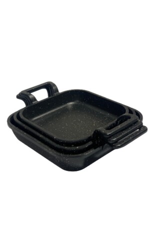 مجموعة من المربع المغطاة بالجرانيت من النسخة المعدنية من 3 (18-20-22) سم - Eda