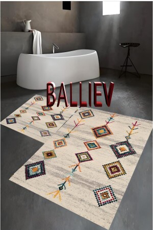 مجموعة من المرحاضات من نوع 3 من نوعين من المجموعة من 2 حمامات لا تتزلج - Balliev