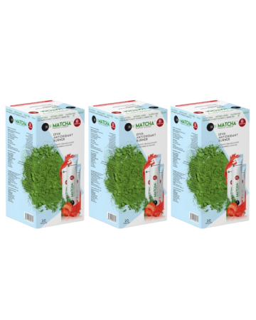 شراء 3، دفع 2 ماتشا Premium يابانية الفراولة طعم كحول الديتوكس حرق شكل ماتشا الشاي - Matcha