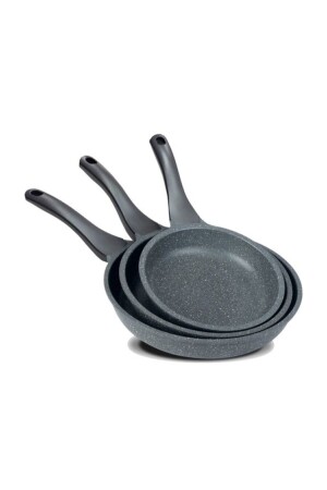 مجموعة من 3 علبة غرانيت 20 سم 24 سم 28 سم - Thermoad