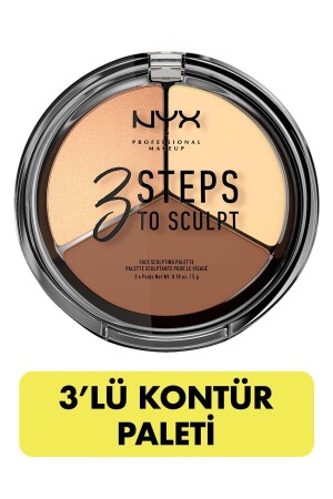 م.ن.ز-3-قطعة بيلتير المواصفات - 3 خطوات لتحديد الضوء 800897098339 - Nyx Professional Makeup