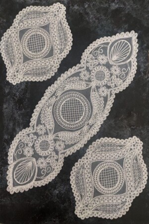 مجموعة غرفة المعيشة من منطقة المنطقة - غرفة النوم 3 قطع طاولة القهوة - طاولة طاولة 3 قطع طاولة - Çt Çeyizci Tekstil