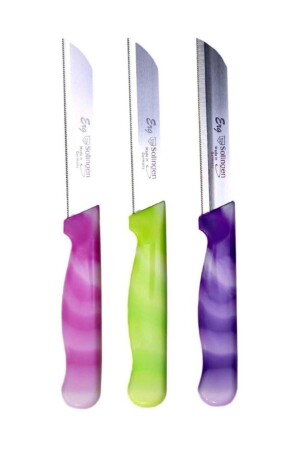 النمط من الرخام 3 ألوان مجموعة من 3 سكاكين - Solingen