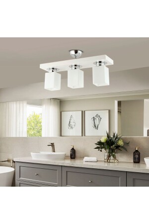 3 قطع من طلاء عصري غرفة صغرى المطبخ غرفة النوم الشنادل 3352-03-WH - Apliqa