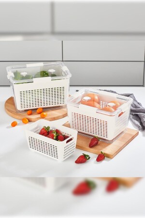 (منز) - المنزل (لافين) - 3 قطع (تشرين) - 4-7 لترات حاوية تخزين 800. 017 - Selka