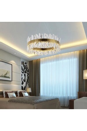 منز-مؤدني فاخر كريستال الشنابل مع كريستال الحجر 3 ألوان 50 سم الشنابل فوق البنفسجية المنزلية krl50 - Ultra Home