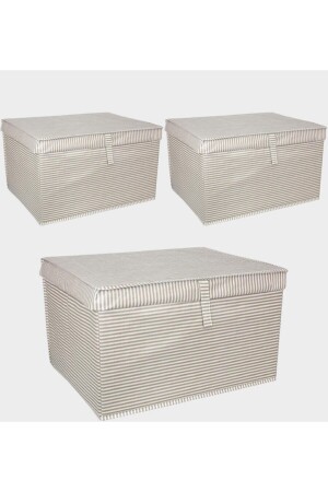 قطعة من المادة 3 - متعددة الأغراض مع غطاء (مجموعة غسيل المخزنات، الخ) حقيبة تخزين - صندوق ماكس 50x40x30 - بني - Alas