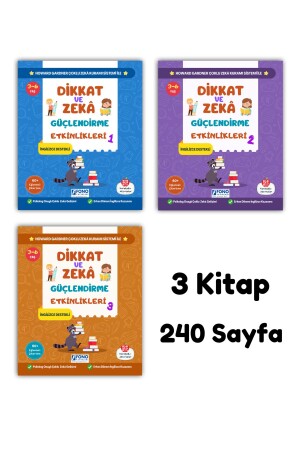 3-6 Yaş Dikkat ve Zekâ Güçlendirme Etkinlikleri Seti (İngilizce Destekli) - 3