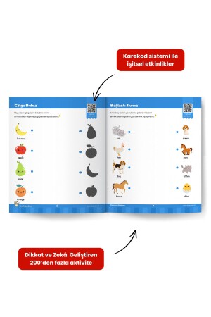 3-6 Yaş Dikkat ve Zekâ Güçlendirme Etkinlikleri Seti (İngilizce Destekli) - 4