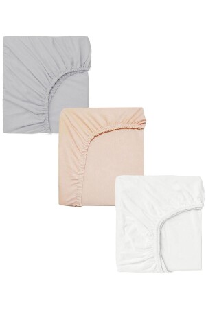 ورقة السرير للطاطن الطفولة من القطن ومادة القطن والمرونة، 3 قطع 60x120 سم 21İ2604587700208 - COTENCONCEPT