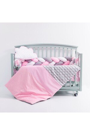 مجموعة نوم من 3 قطع من النجمة الوردية المسلولة 60x120 MT522119MB - Mini Baby