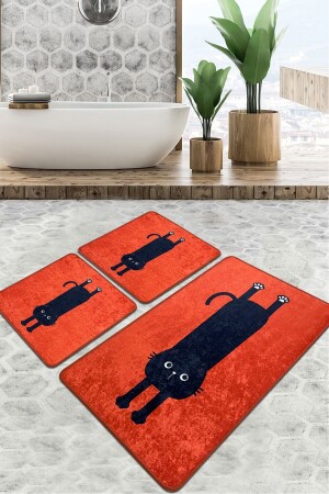 مجموعة من 3 أطباق حمام مضادة للزلق على أساس حوض المياه المعدل 8683264222917 - Chilai Home