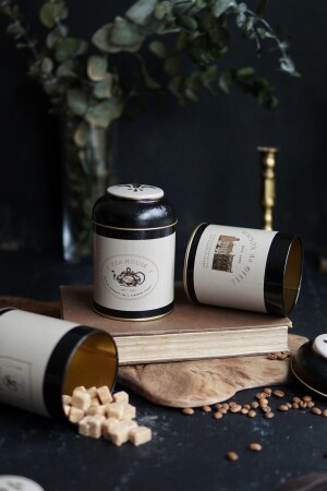 مجموعة من 3 حاويات تخزين معدنية 9 سم حاوية الطعام مجموعة من أزورا ERB05V3 - Evle