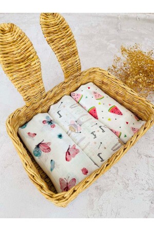 3 Adet Çok Amaçlı Müslin Bezi Örtü Battaniye 3lüsetmüslin - JUNİPERUS