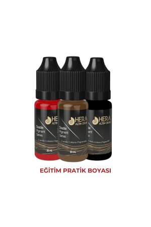 3 Adet Kalıcı Makyaj Kaş- Dudak- Eyeliner Eğitim ve Çalışmalar İçin Pratik Lateks Pigmenti - 2