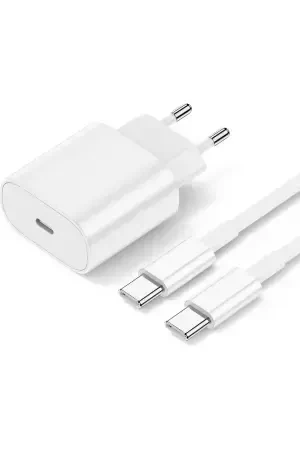 3 adet Kampanya - 35W Type-c to USB-c Kablo Iphone 15 Iphone 16- Serisi Uyumlu Hızlı Şarj Aleti Adaptör Kablo Set - Apple