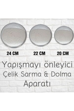 3 Adet Paslanmaz Çelik Dolma Sarma Altlığı Fma012613 Fma012606 Fma012590 - 4