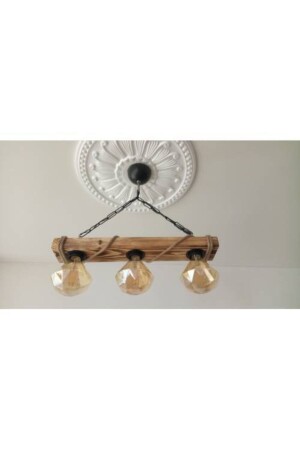 مكنسة من الخشب الروسية الديكورية 3 قطع حبل صانع القرن الأصلي ALS13 - AHŞAP ATÖLYE