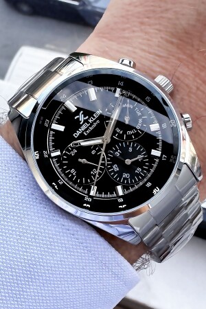 ساعة المساواة 3 ATM مقاومة للماء شريط فولاذ ملون + سوار حجر طبيعي Elg618 DKE2004 - Daniel Klein