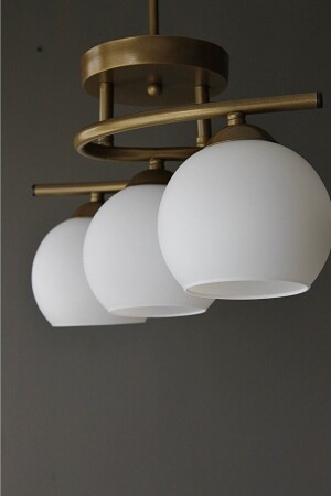 منارة منازل أُخرى مطبخ غرفة المعيشة 3 قطع من الشنارة مع زجاج أبيض بويراز - Avizevi