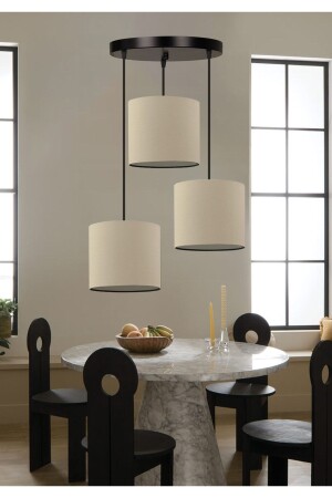 منز-سويتو الأنسجة 3' سقف معلق مصباح الشنادل الحليب القهوة Ayd-3626 AYD-3094 - HOMİNG