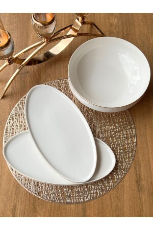 مجموعة الخدمات الذهبية الحديثة 3 قطع AYM-135 - ROSSEV