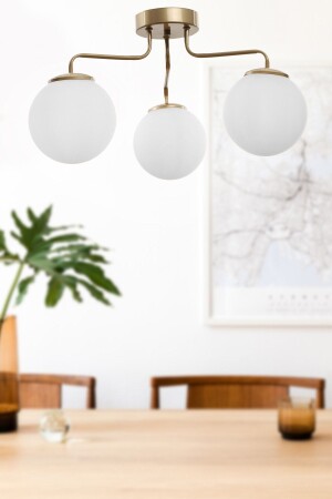 منز المطر 3 . قديم الأبيض كرة الأرض الزجاجية الشنارة BEG1016BEG03 - Begüsa