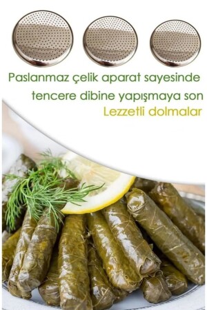 3 Boy (20-22-24) Dolma & Sarma Altlığı Delikli Çelik Pizza & Lahmacun Tepsisi TYC00717383639 - 3