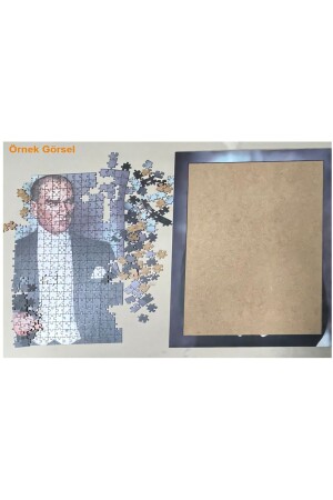 3 Boyutlu Tropikal Doğa Manzara Temalı Çift Katlı Çerçeveli Asılabilir Ahşap Puzzle 500 PARÇA 30X50 - 4