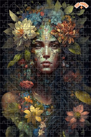 3 Boyutlu Tropikal Doğa Manzara Temalı Çift Katlı Çerçeveli Asılabilir Ahşap Puzzle 500 PARÇA 30X50 - 6