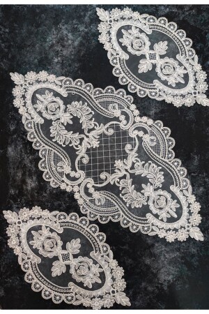 فرنسية من نزل الوصف المجموعة 3 قطعة - الرمادي - Çt Çeyizci Tekstil