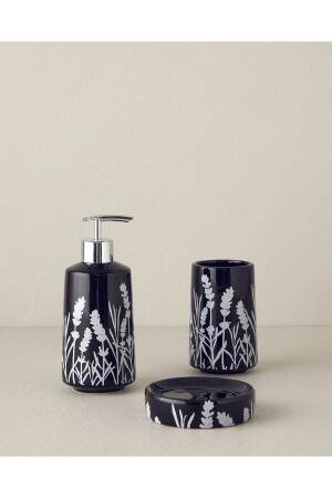 (مينز مارسي) - 3 قطع حمام - أرضية سوداء - English Home