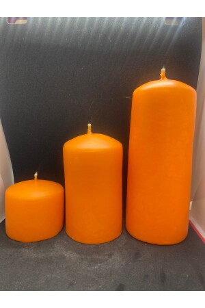 مكنز - حجم كبير رولر 3 شمعة سيلندر رائحة مجموعة من السيلندرات الديكورية المخصصة للوجه اليدوي مجموعة هدية - ersustore