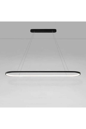 3-Farben-LED-moderner intelligenter Pendelleuchte-Kronleuchter / Ellipse / 90 cm / anthrazitfarbener Körper ELİPS - 5