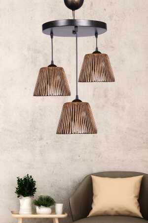 مـنـز-بـامي القديم 3 قطع مصباح معلق مع صناديق Hnmd-42 SH323 - hmydesign