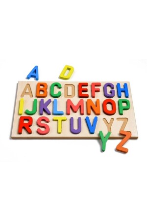 3-in-1-Bultak-Lernspielzeug aus Holz mit Alphabet, Zahlen und Geometrie - 7