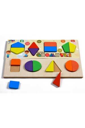 3-in-1-Bultak-Lernspielzeug aus Holz mit Alphabet, Zahlen und Geometrie - 8