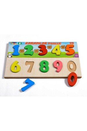 3-in-1-Bultak-Lernspielzeug aus Holz mit Alphabet, Zahlen und Geometrie - 9