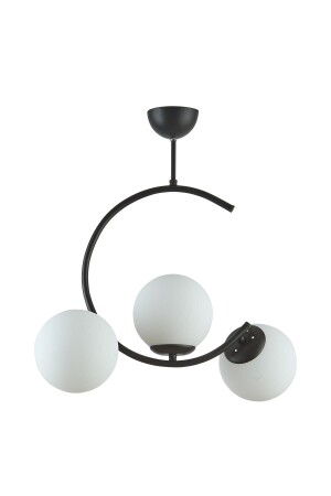 غرفة المعيشة - المطبخ - غرفة النوم اللون الأسود الزجاج الأبيض 3 قطع شرائح JULL446 - Modavize