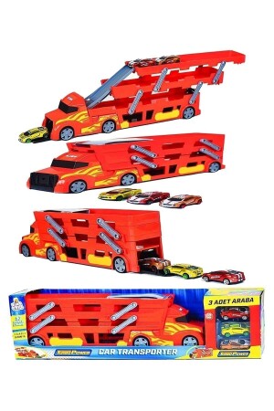 3 Katlı Araç Taşıyıcı Tır - Araba Fırlatıcı Cars Transporter Tır Oyun Seti King*3-Katlı-Tır*Cars-Seti* - 2