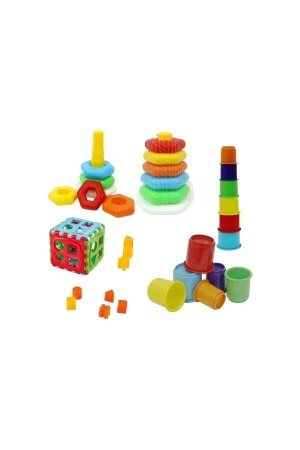 (مينز) - أول لعبة لطفلتي مجموعة من 3 ألعاب تعليمية - Kiki