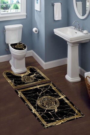 مـنـز-غسـال غير المنحدرة أساس ديكوراتيف نمط 3 قطع المرحاض مجموعة حمام المطبخ مجموعة KT-011 - Doruklar Home Collection